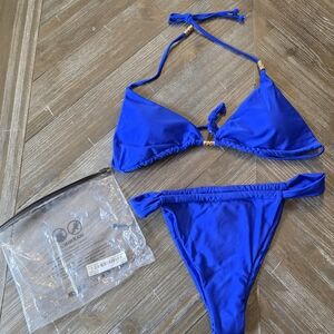 Vibrant Blue Bikini Set